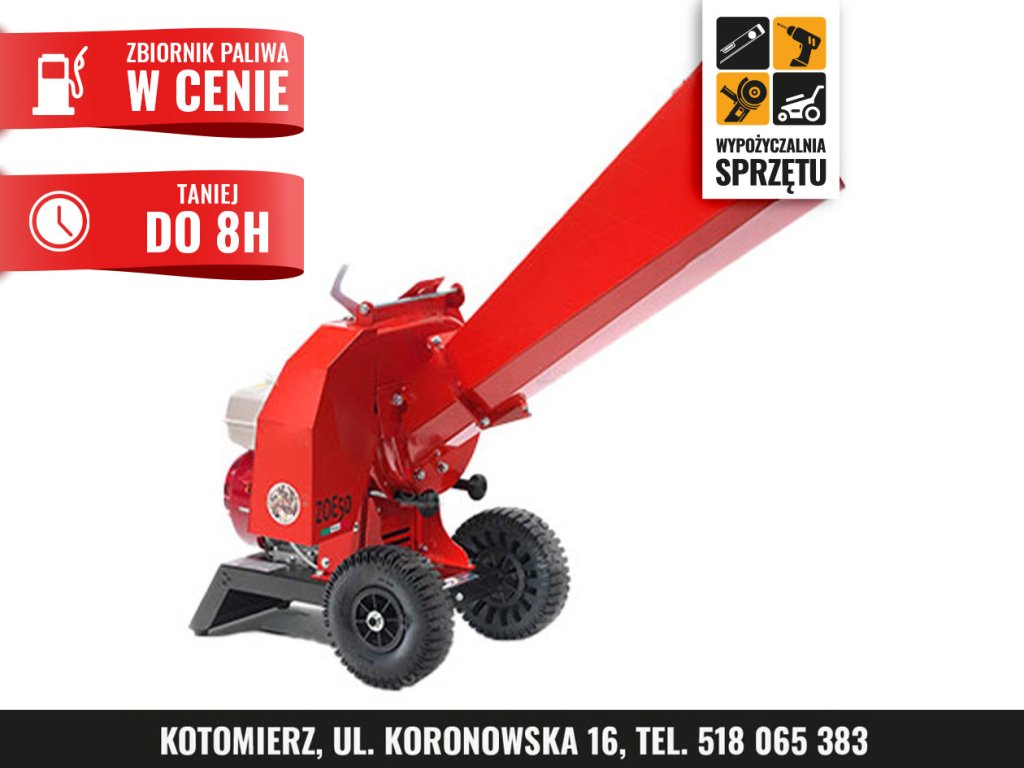 Rozdrabniacz spalinowy Agrinova ZO50B2 do 2 cm (na 8 h lub na doby)