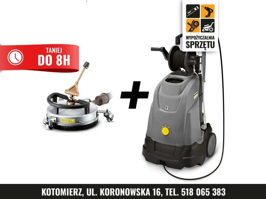 Kärcher HDS 5/15 UX + FRV 30 Me z odsysaniem, gorąca woda – na 8 h lub doby
