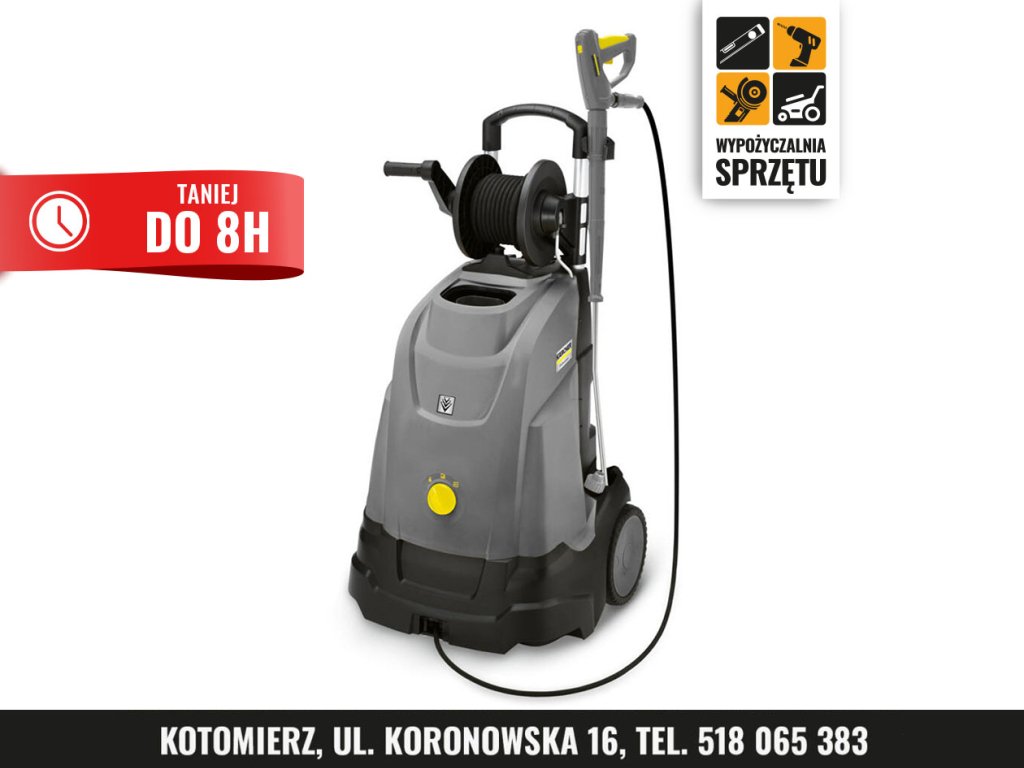 Myjka gorącowodna Kärcher HDS 5/15 UX, 150 bar, 450 l/h – na 8 h lub doby