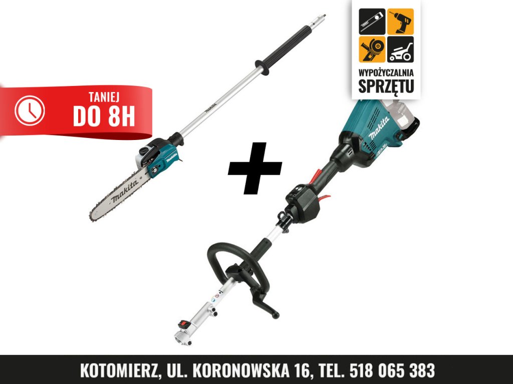 Podkrzesywarka akumulatorowa Makita DUX60 + EY403MP, prowadnica 30 cm – na 8 h lub doby
