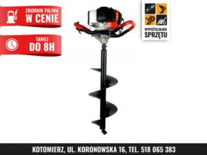 Świder glebowy Best NQ-6300, wiertła 6–30 cm do wyboru (na 8 h lub na doby)