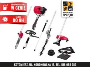 Urządzenie wielofunkcyjne Cedrus UW520 4w1: kosa, nożyce i pilarka (na 8 h lub na doby)