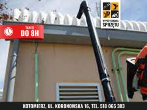 Makita DUB362Z 2×18 V z przedłużką do rynien i prac z poziomu gruntu (na 8 h lub na doby)