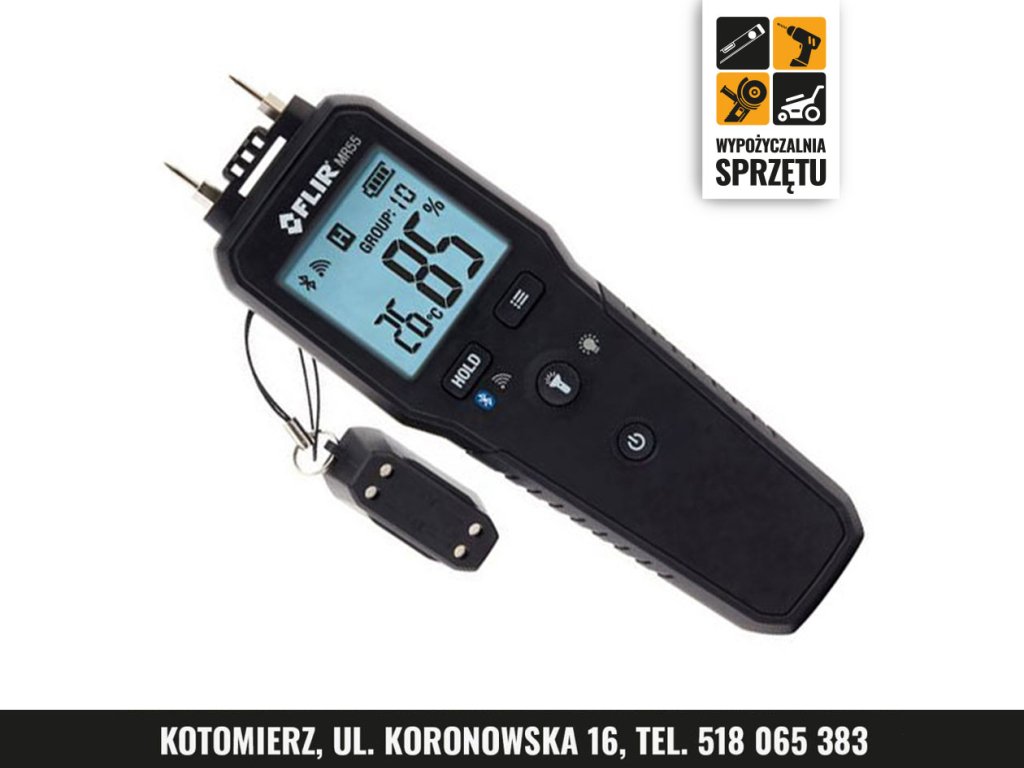 Inwazyjny wilgotnościomierz materiałów FLIR MR55 (wyłącznie na doby)