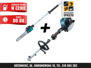 Spalinowa podkrzesywarka Makita EX2650LHM + EY403MP 30 cm – na 8 h lub doby