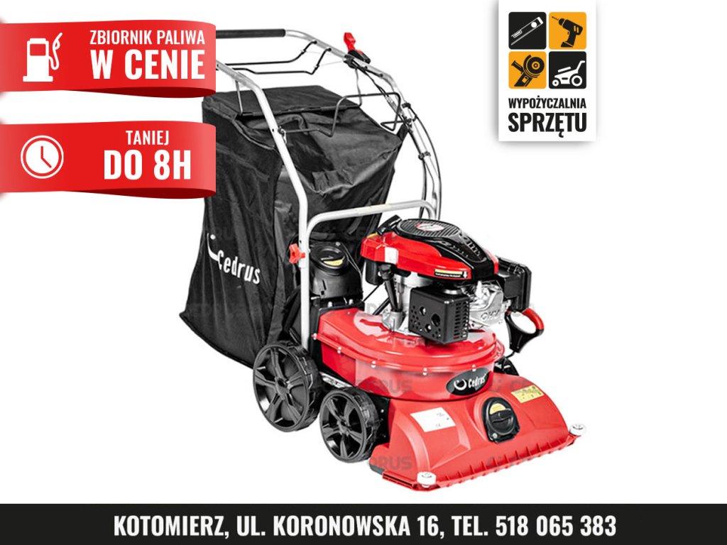 Samojezdny odkurzacz Cedrus LV58S 4w1, ssawa 58 cm (na 8 h lub na doby)