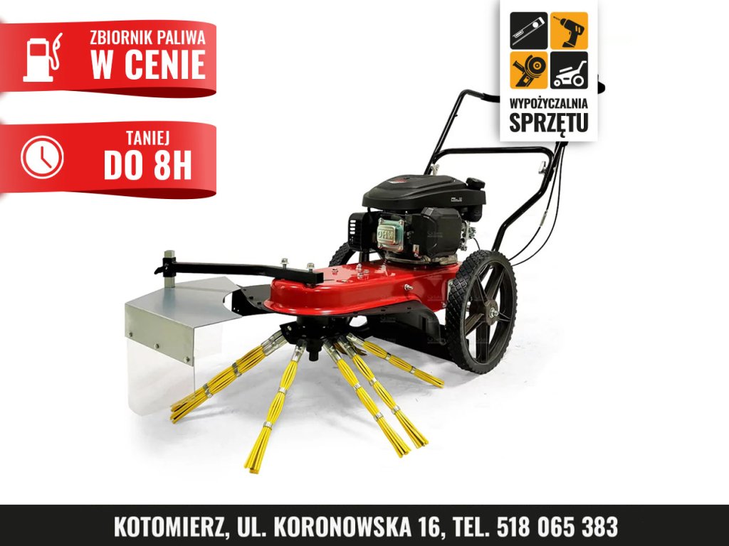 Odchwaszczarka spalinowa Cedrus SC02 do kostki i bruku, 70 cm (na 8 h lub na doby)