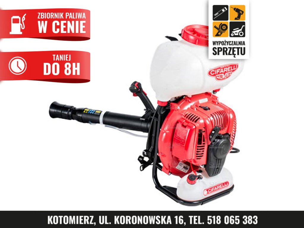 Opryskiwacz spalinowy plecakowy Cifarelli M1200, 17 l (na 8 h lub na doby)