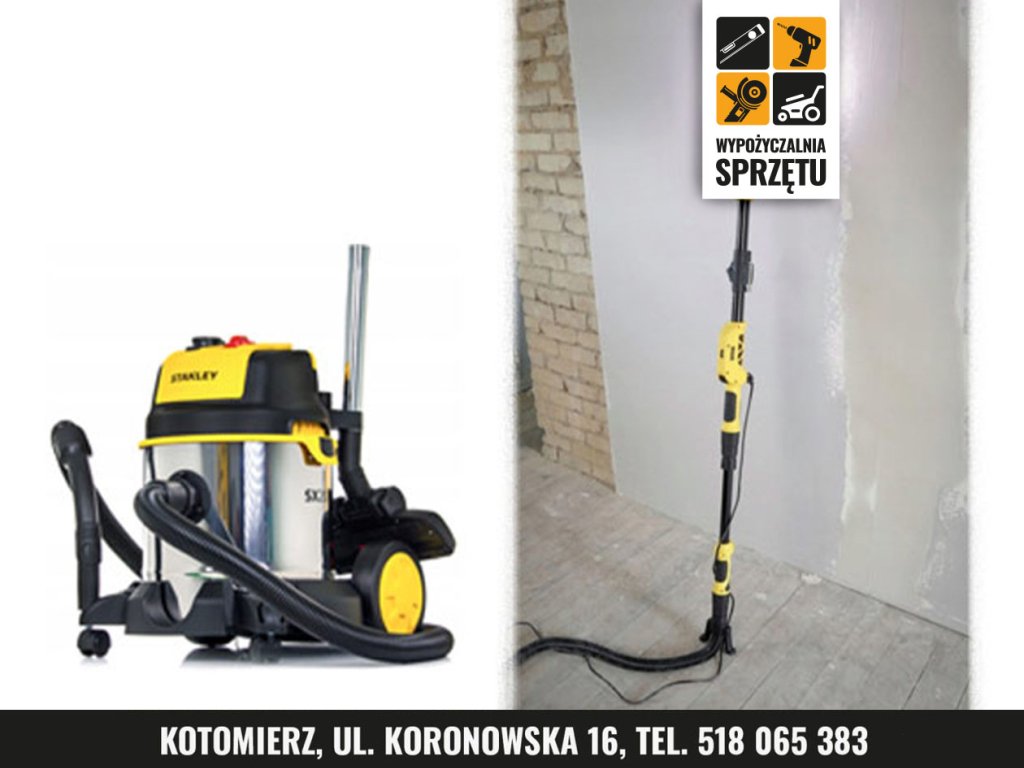 Szlifierka do gipsu Stanley FatMax SFMEE500S 225 mm z odkurzaczem (wyłącznie na doby)