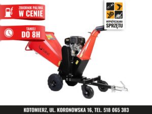 Rębak spalinowy Cedrus RB04PRO-E do gałęzi 8 cm (na 8 h lub na doby)
