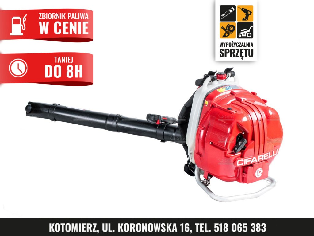 Plecakowa dmuchawa Cifarelli BL6, silnik C5, 20 m³/min (na 8 h lub na doby)