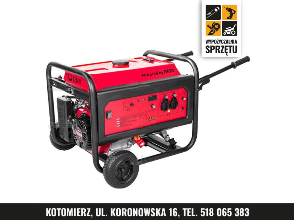 Agregat prądotwórczy Cedrus AG5-1F, 5 kW 230 V, G1 (wyłącznie na doby)