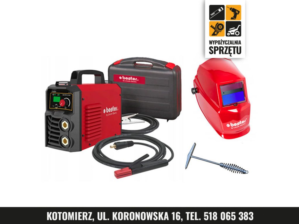 Spawarka inwertorowa Bester 210-ND, MMA 230 V (wyłącznie na doby)