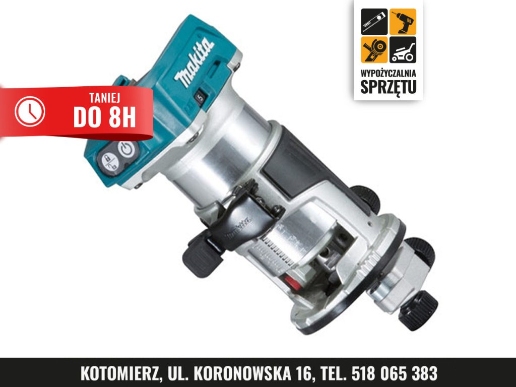 Akumulatorowa frezarko-wycinarka Makita DRT50ZX4 18 V (na 8 h lub na doby)