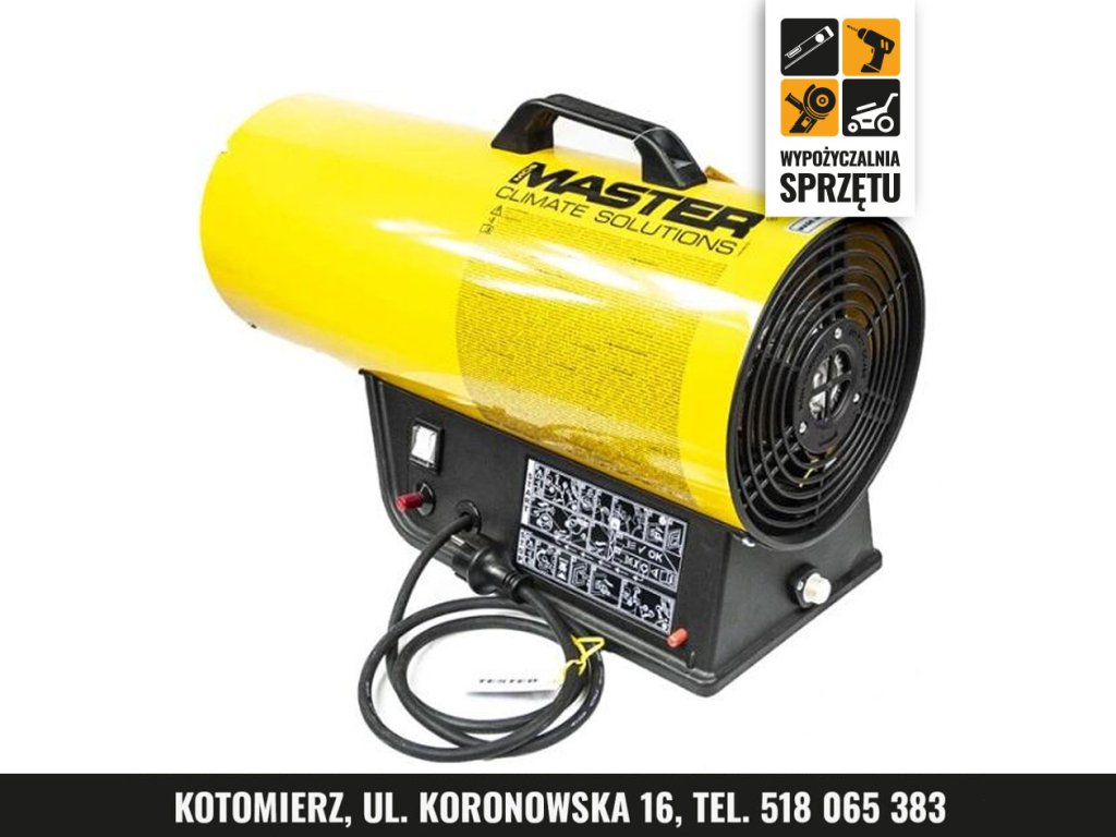Nagrzewnica gazowa Master BLP 27 M, 27 kW z osprzętem (wyłącznie na doby)