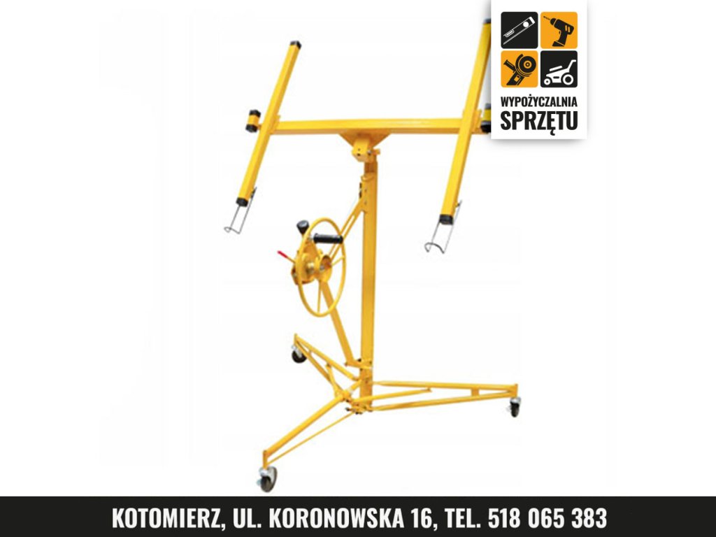 Podnośnik do płyt g-k K00205, montaż do 4 m (wyłącznie na doby)