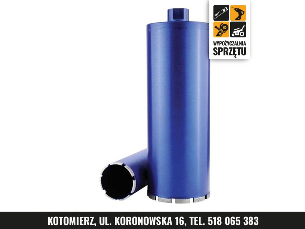 Koronka diamentowa do wiertnicy, Ø 52–225 mm (wyłącznie na doby)