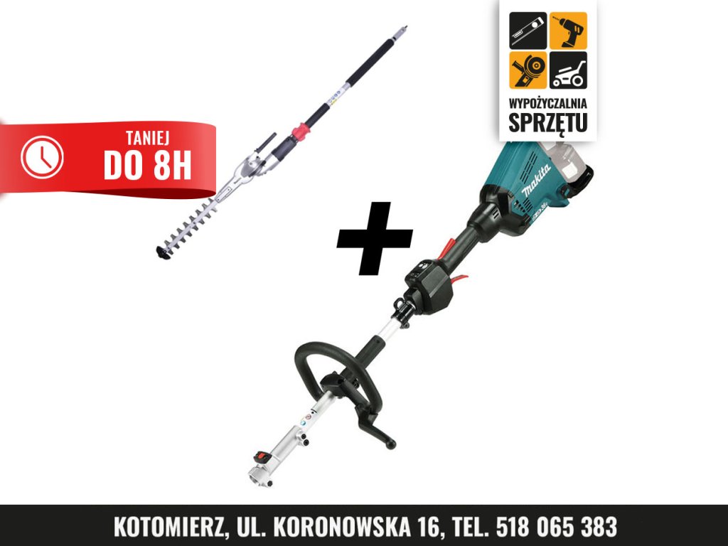 Akumulatorowe nożyce na wysięgniku Makita DUX60 + EN420MP 25 cm – na 8 h lub doby
