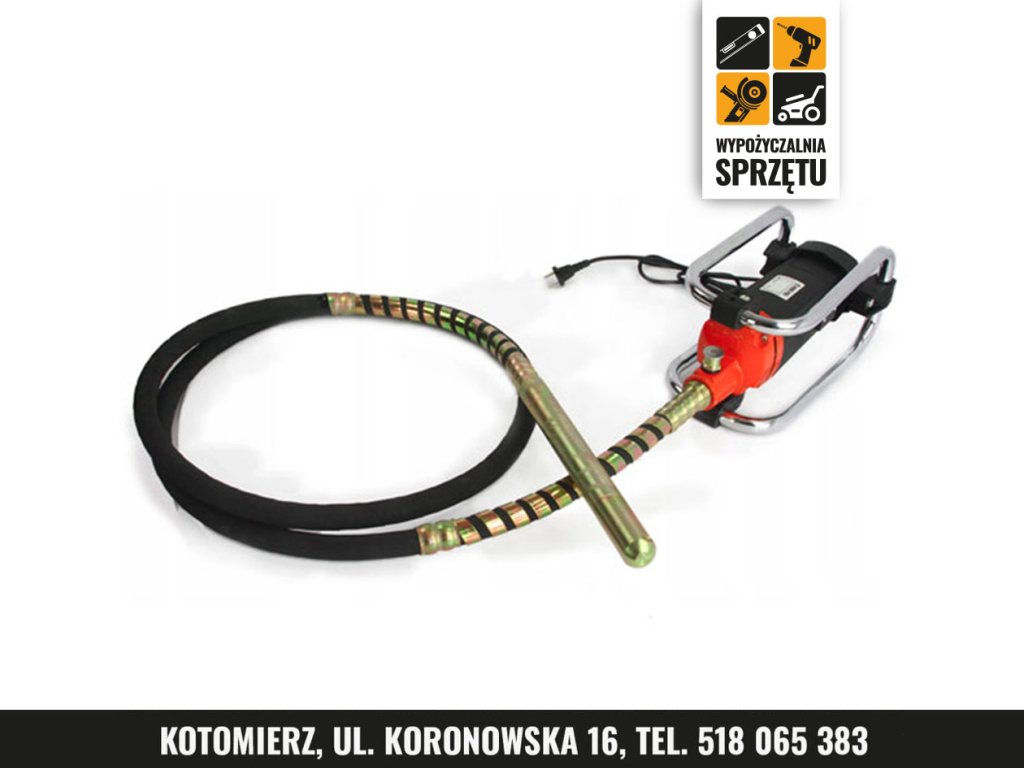 Wibrator wgłębny do betonu, buława 38 mm / 4 m (wyłącznie na doby)