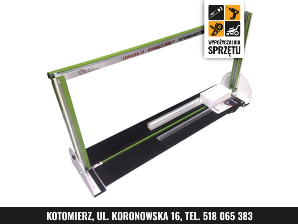 Przecinarka termiczna do styropianu i XPS TN MAX, cięcie ok. 129 × 55 cm (wyłącznie na doby)