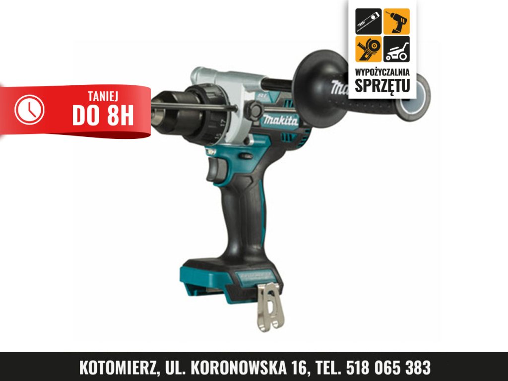 Akumulatorowa wiertarko-wkrętarka udarowa Makita DHP486, 130 Nm (na 8 h lub na doby)