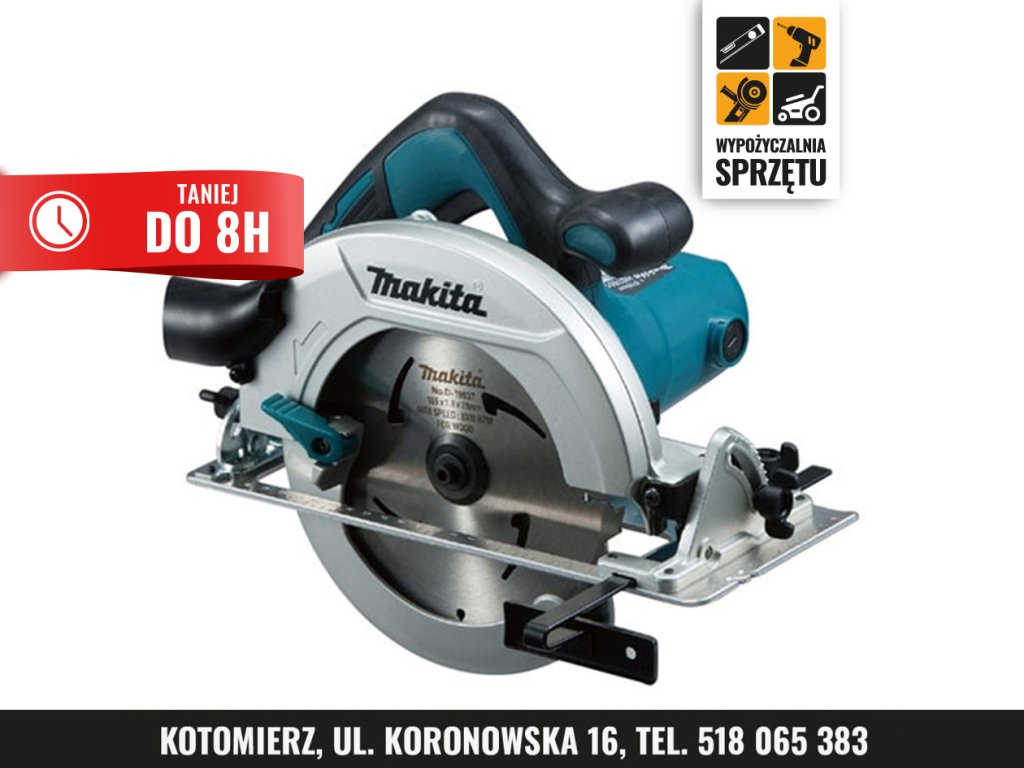 Pilarka tarczowa Makita HS7601, tarcza 190 mm (na 8 h lub na doby)