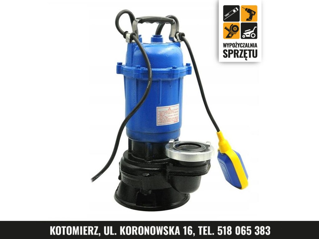 Pompa zanurzeniowa Bass Polska BP-8027 do brudnej wody + wąż 40 m – wyłącznie na doby