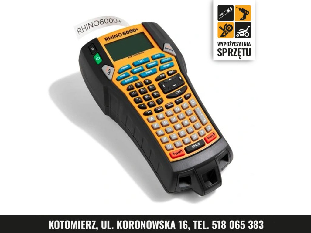 Przemysłowa drukarka etykiet DYMO Rhino 6000+ – wyłącznie na doby