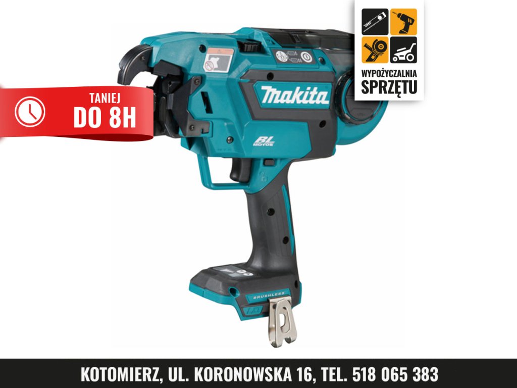 Akumulatorowa wiązarka do zbrojeń Makita DTR180ZJ 18 V (na 8 h lub na doby)
