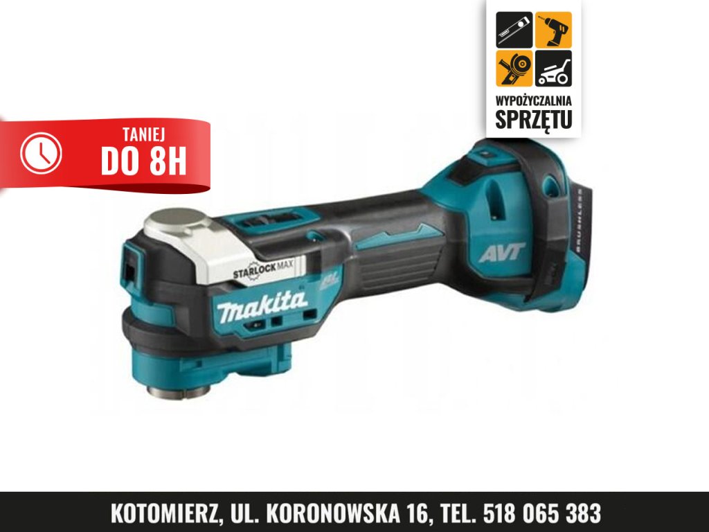 Akumulatorowe narzędzie wielofunkcyjne Makita DTM52Z 18 V (na 8 h lub na doby)