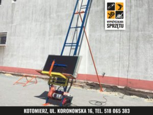 Winda dekarska do transportu materiałów, zasięg do 16 m (wyłącznie na doby)