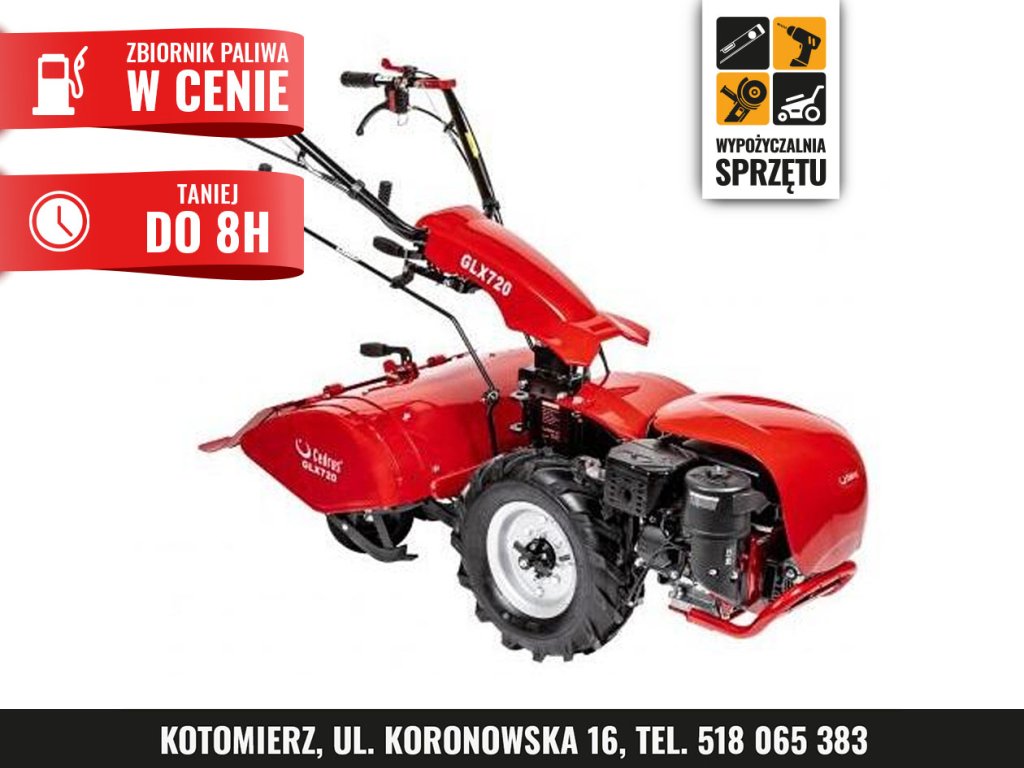 Glebogryzarka Cedrus GLX720 GL11 do 66 cm z przystawkami (na 8 h lub na doby)