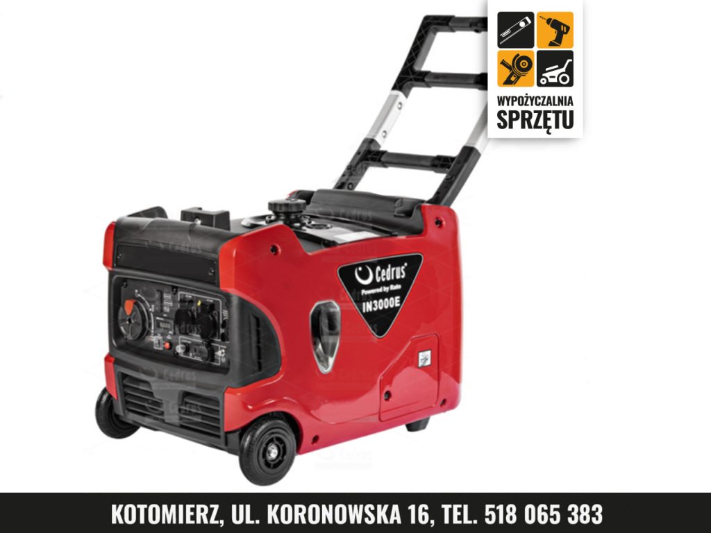 Agregat inwerterowy Cedrus IN3000E, 3 kW 230 V, G2 (wyłącznie na doby)
