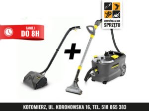 Kärcher Puzzi 10/2 Adv + elektroszczotka PW 30/1 – na 8 h lub doby