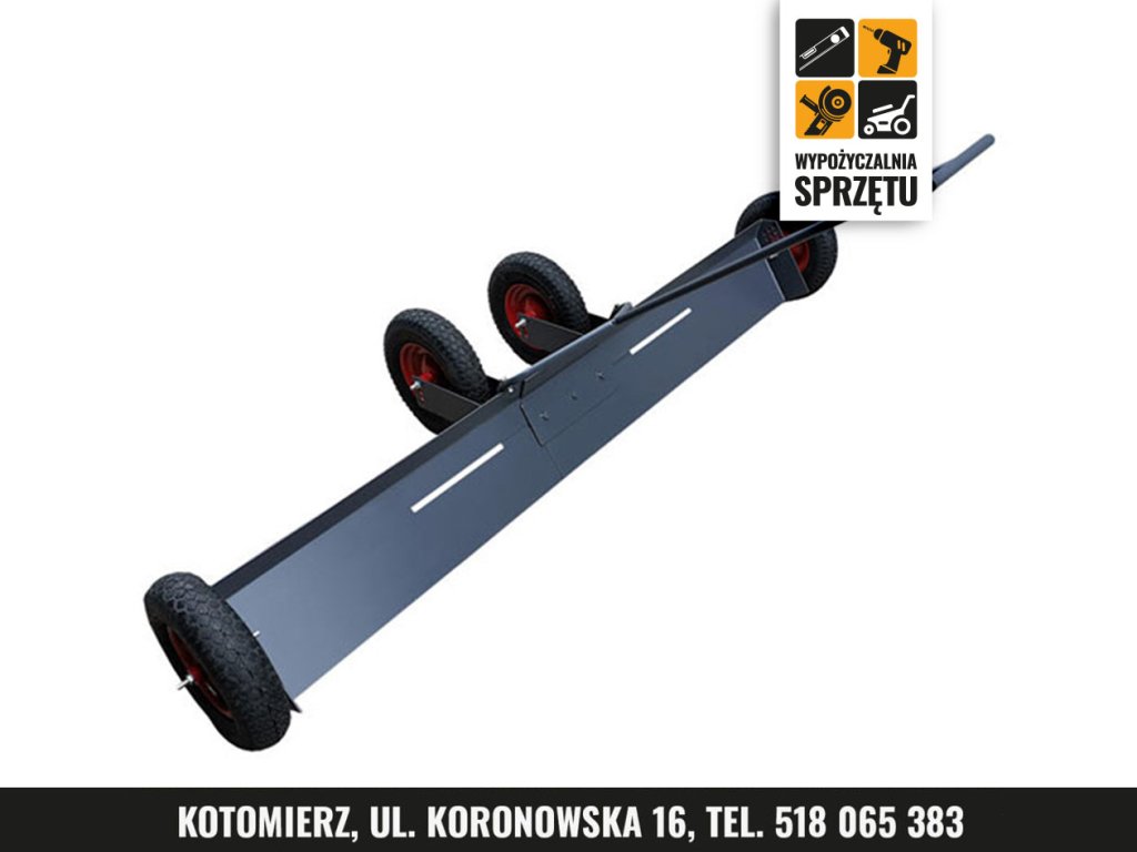 Ręczna równiarka terenu PlantAtor R210, regulacja 120–210 cm – wyłącznie na doby