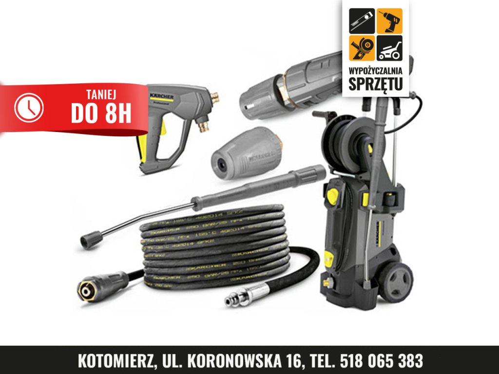 Myjka ciśnieniowa Kärcher HD 5/17 C, 170 bar, 480 l/h – na 8 h lub doby