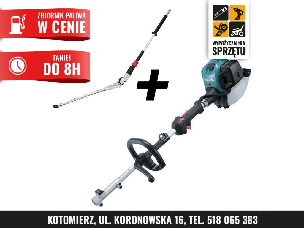 Spalinowe nożyce na wysięgniku Makita EX2650LHM + EN401MP 52 cm – na 8 h lub doby