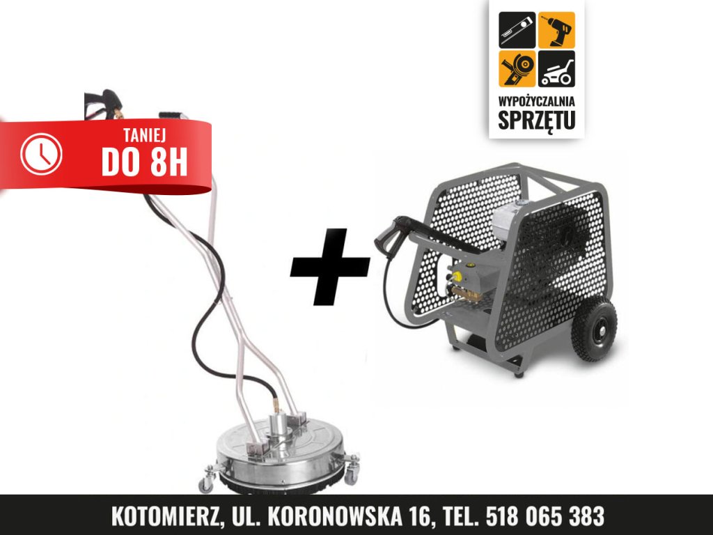 Spalinowa myjka Kärcher HD1050B / HD 9/25 G + szczotka 60 cm – na 8 h lub doby