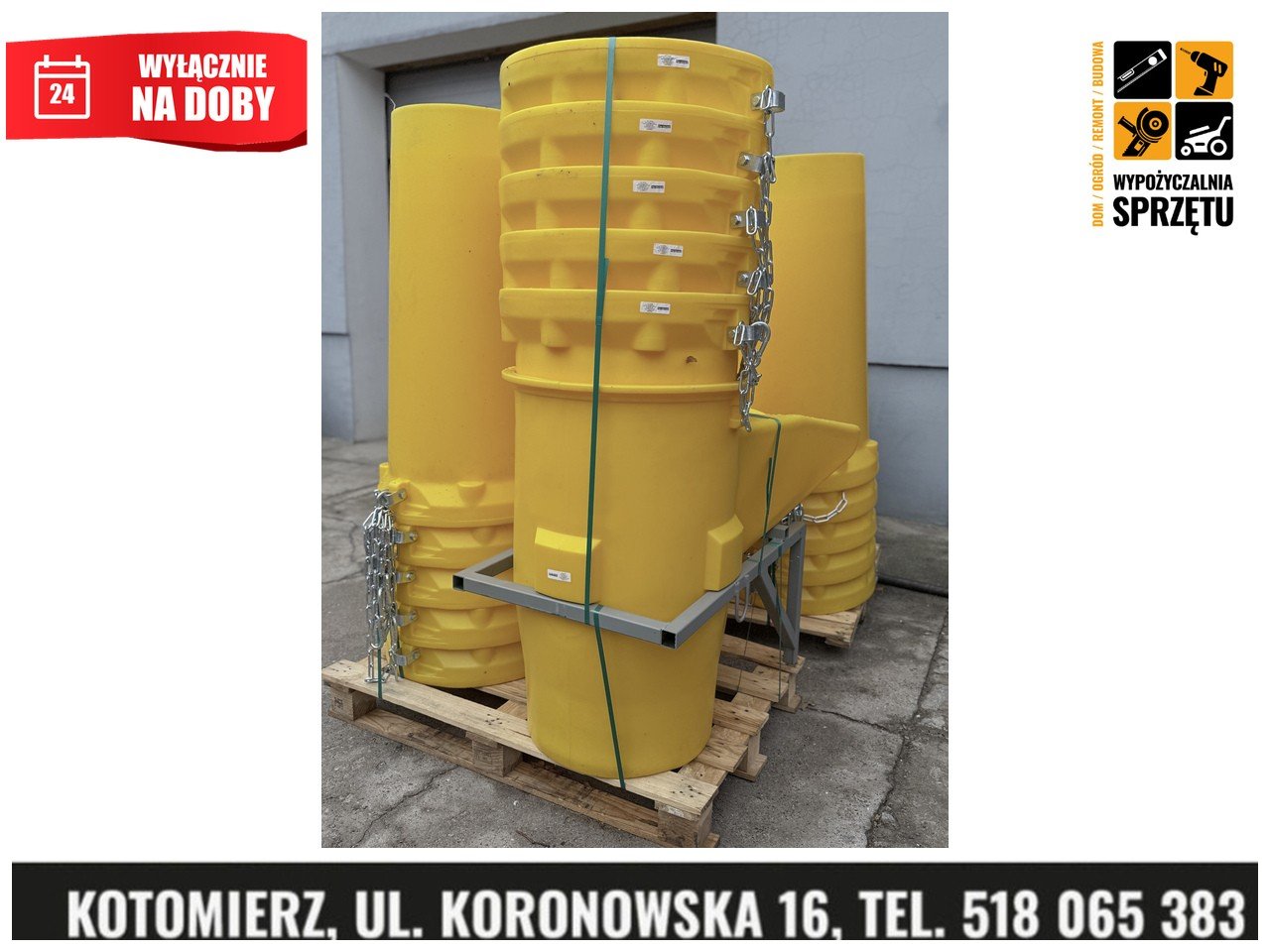Zsyp do gruzu 10 m z windą Hardi – wyłącznie na doby