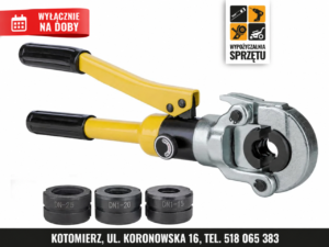 Hydrauliczna praska do rur, profile TH / U / M / V (wyłącznie na doby)